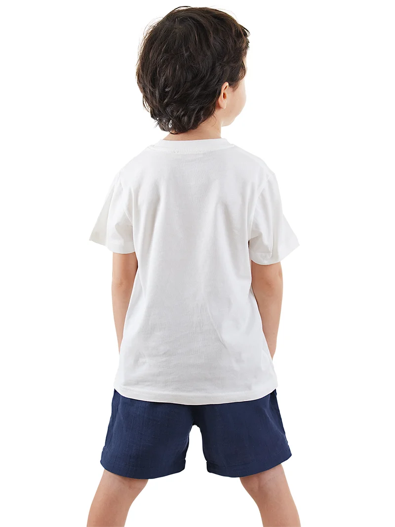 Denokids Dino Boy T-shirt&Muslin Shorts Set